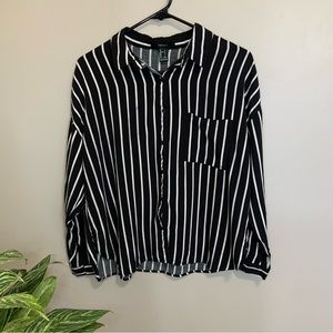 Striped Button Up Dress Shirt